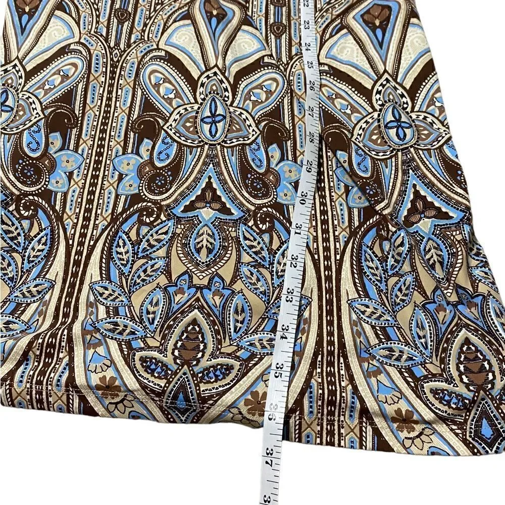 J. McLaughin Dress XS Abstract Nylon Spandex - Picture 4 of 7